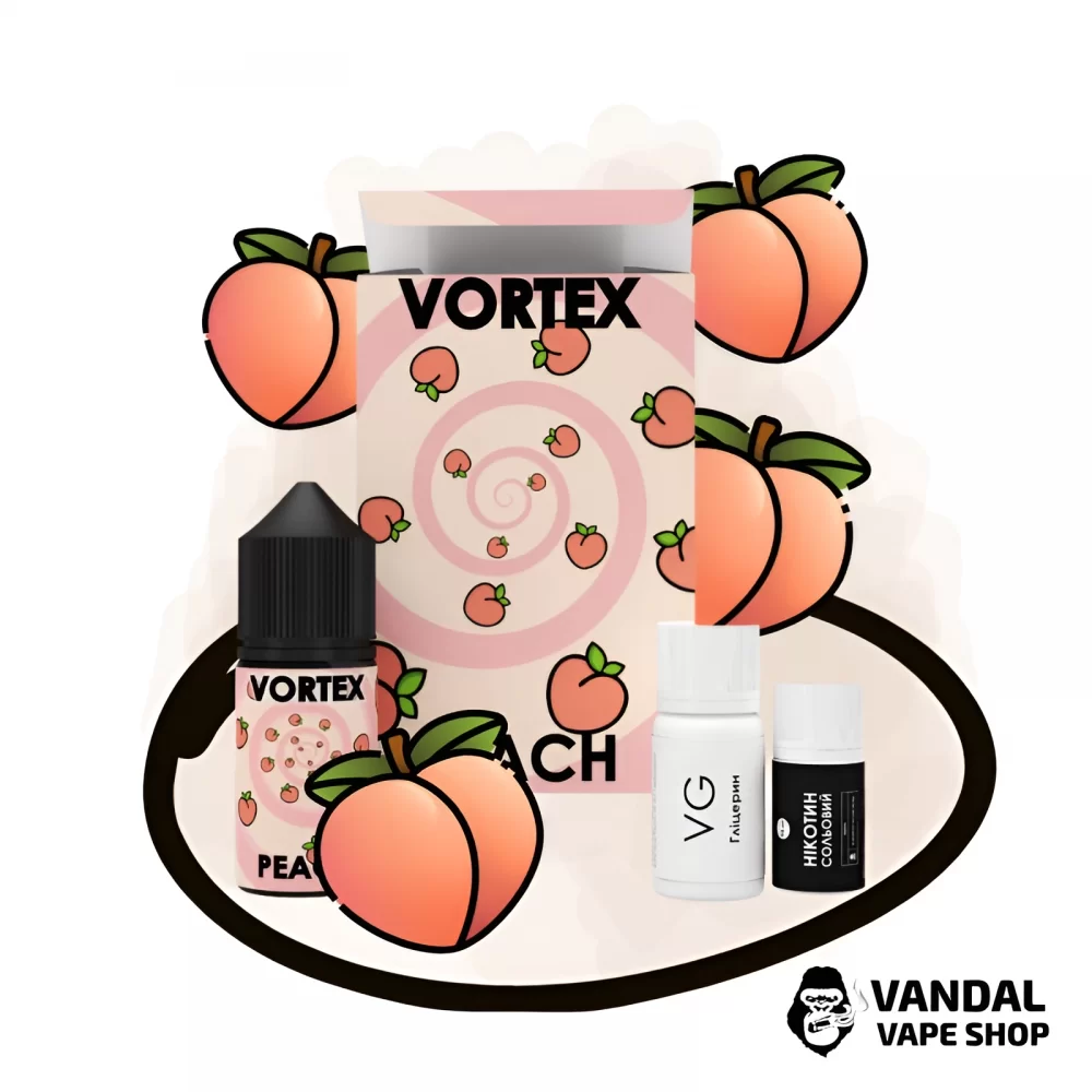 Набір для самозамісу Vortex 30 мл 25 мг зі смаком персику