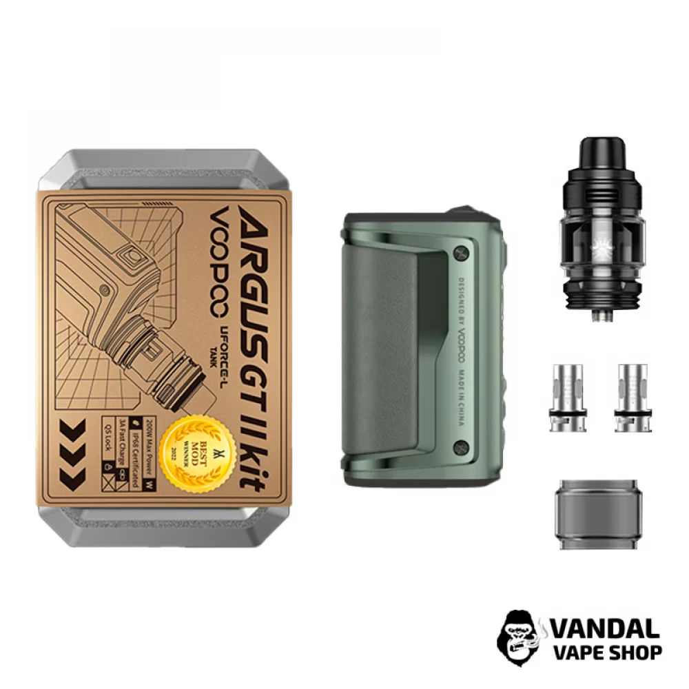 Оригинальный стартовый набор VooPoo Argus GT2 Kit в зеленом цвете