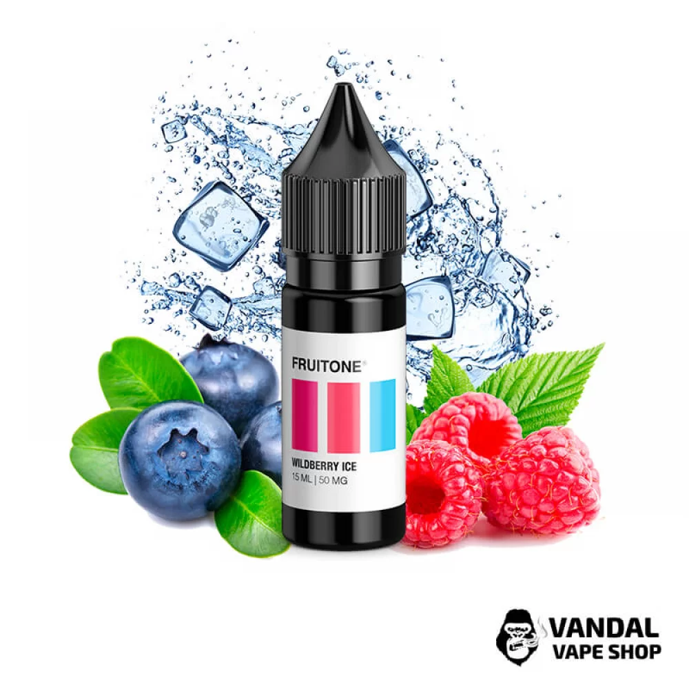 ЖИДКОСТЬ  Fruitone 15мл НА СОЛЕВОМ НИКОТИНЕ 50 мг со вкусом лесных ягод со льдом