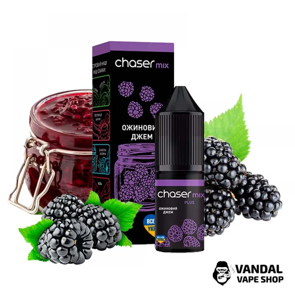 ЖИДКОСТЬ Chaser Mix SALT - 10 мл 60 мг НА СОЛЕВОМ НИКОТИНЕ СО ВКУСОМ Ежевичного Джема ЖИДКОСТЬ Chaser Mix SALT - 10 мл 60 мг НА СОЛЕВОМ НИКОТИНЕ СО ВКУСОМ Ежевичного Джема