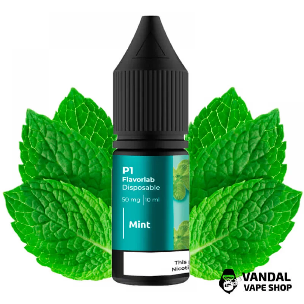 Рідина Flavorlab P1 10 мл на сольовому нікотині 50 мг зі смаком м'яти Рідина Flavorlab P1 10 мл на сольовому нікотині 50 мг зі смаком м'яти