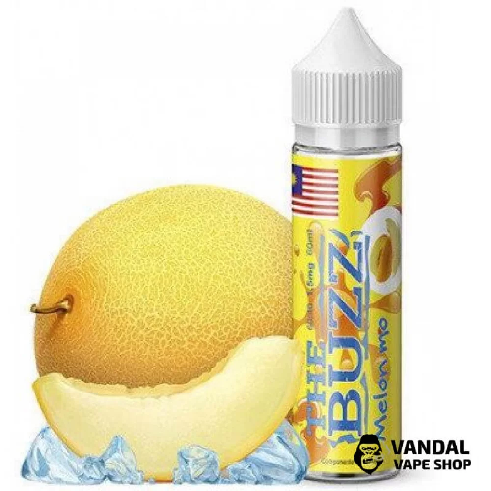 Рідина The Buzz 60 мл на органічному нікотині 1.5 мг зі смаком дині з холодком Рідина The Buzz 60 мл на органічному нікотині 1.5 мг зі смаком дині з холодком