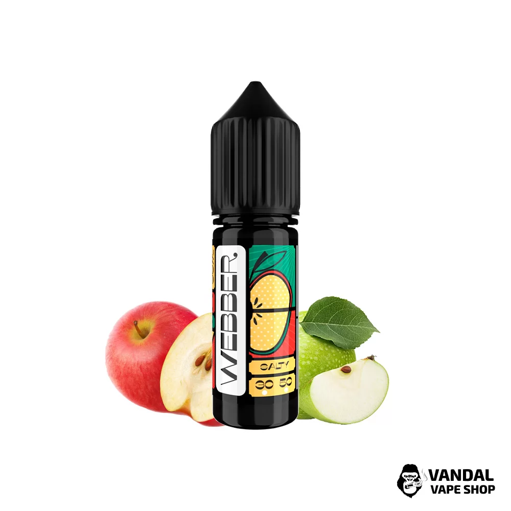 ЖИДКОСТЬ Webber SLT - Double Apple 15 мл 50 мг - со вкусом микса яблока ЖИДКОСТЬ Webber SLT - Double Apple 15 мл 50 мг - со вкусом микса яблока