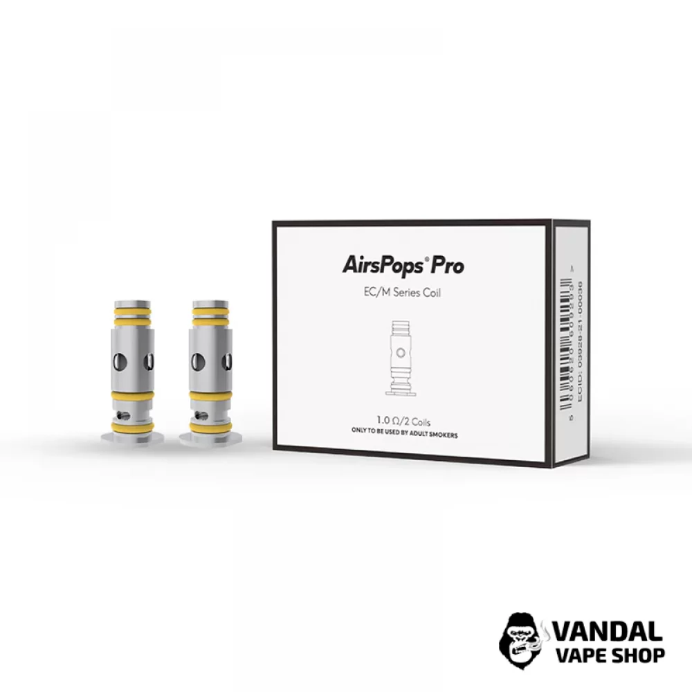 Змінний випаровувач AirsPops Pro опором 1.0 Ом Змінний випаровувач AirsPops Pro опором 1.0 Ом