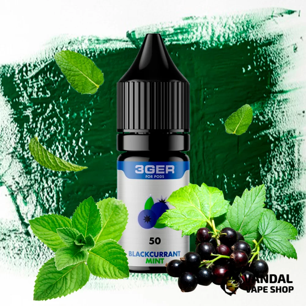 3Ger Salt 10 мл, 50 мг - Blackcurrant Mint 3Ger Salt 10 мл, 50 мг - Blackcurrant Mint