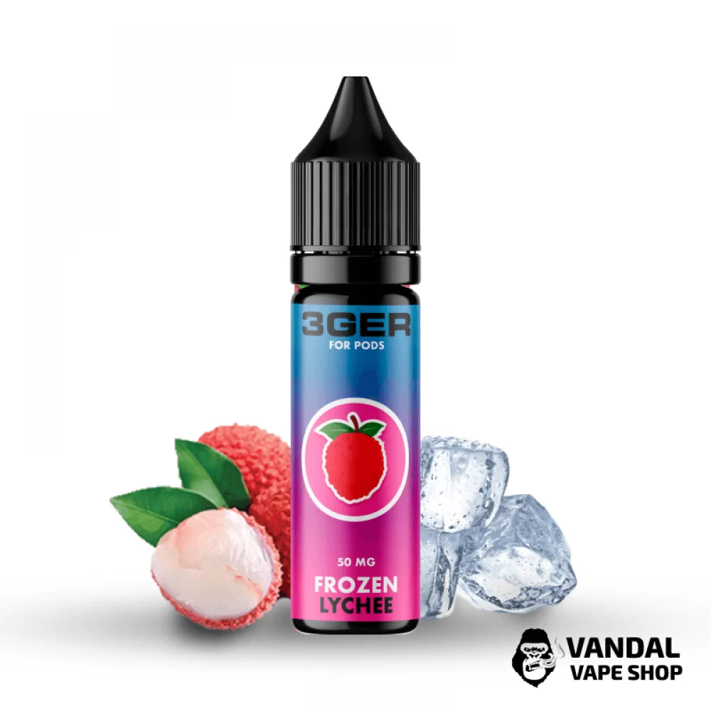 ЖИДКОСТЬ 3Ger Salt - Frozen Lychee 15 мл 35 мг НА СОЛЕВОМ НИКОТИНЕ СО ВКУСОМ личи с льдом ЖИДКОСТЬ 3Ger Salt - Frozen Lychee 15 мл 35 мг НА СОЛЕВОМ НИКОТИНЕ СО ВКУСОМ личи с льдом