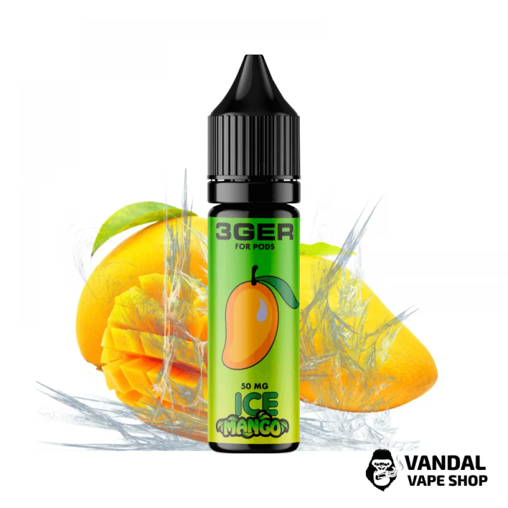 ЖИДКОСТЬ 3Ger Salt - Ice Mango 15 мл 35 мг НА СОЛЕВОМ НИКОТИНЕ СО ВКУСОМ холодного манго ЖИДКОСТЬ 3Ger Salt - Ice Mango 15 мл 35 мг НА СОЛЕВОМ НИКОТИНЕ СО ВКУСОМ холодного манго