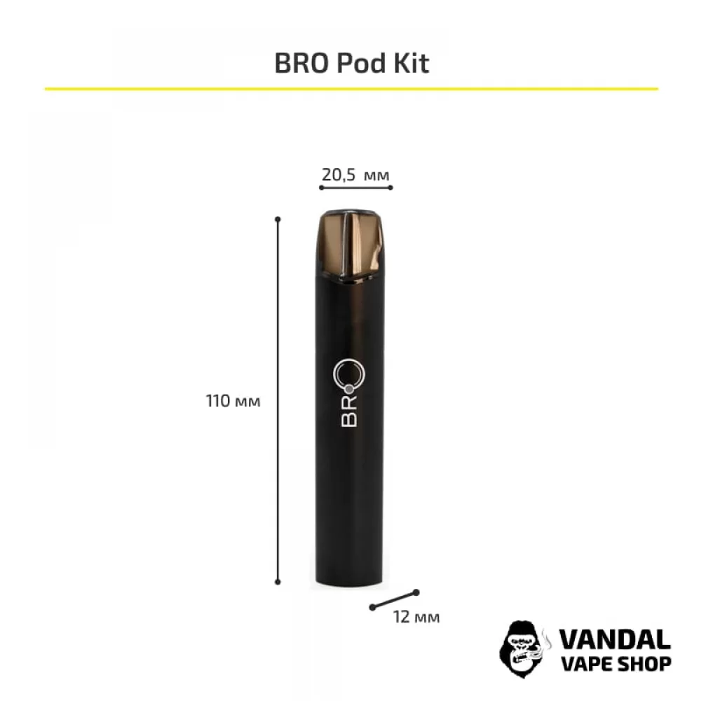 Стартовый набор Nolimit BRO Pod Kit в черном цвете Стартовый набор Nolimit BRO Pod Kit в черном цвете