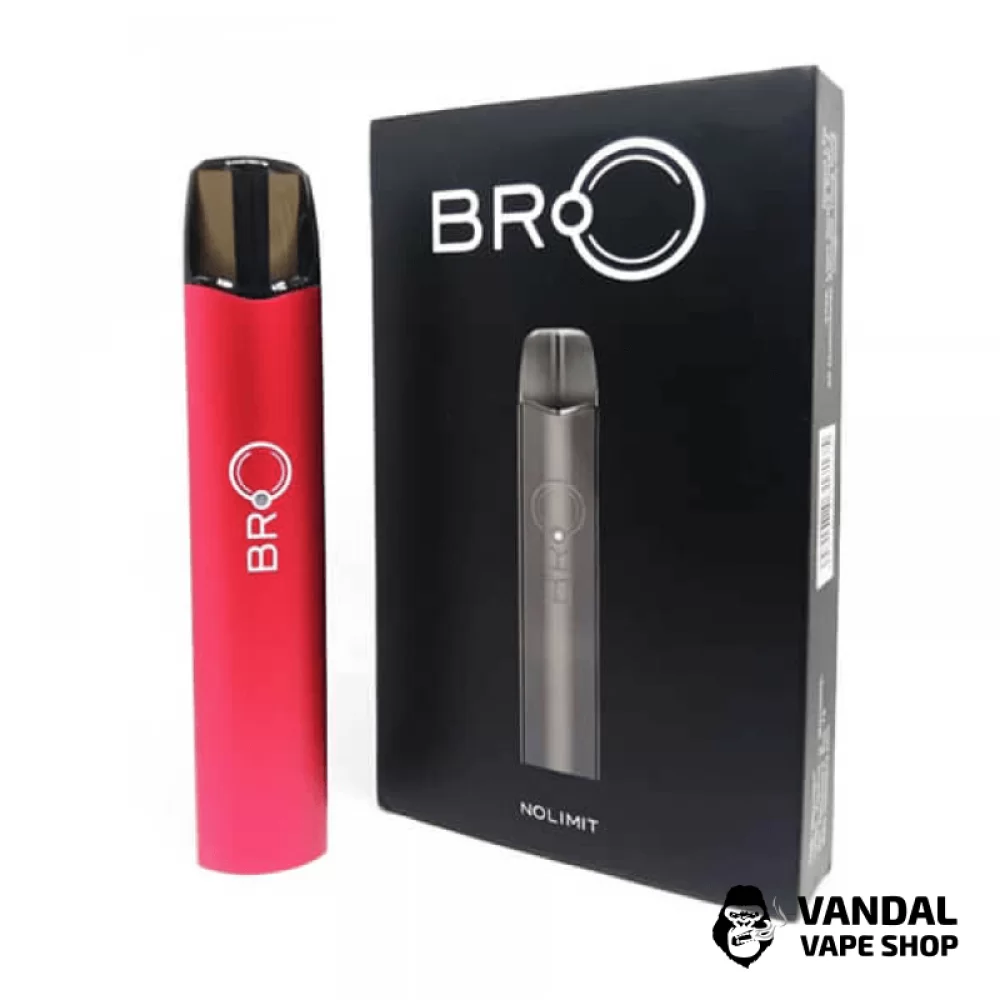 Стартовый набор Nolimit BRO Pod Kit в красном цвете Стартовый набор Nolimit BRO Pod Kit в красном цвете