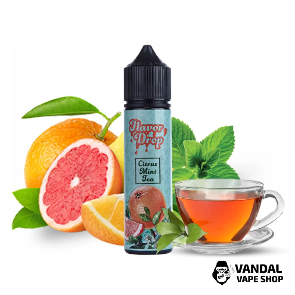 Жидкость Flavor Drop 60 мл 1,5 мг НА ОРГАНИЧЕСКОМ НИКОТИНЕ со вкусом цитрусово чая Жидкость Flavor Drop 60 мл 1,5 мг НА ОРГАНИЧЕСКОМ НИКОТИНЕ со вкусом цитрусово чая