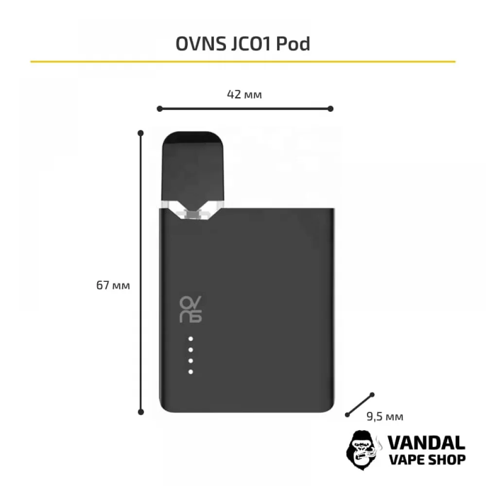 Стартовий набір OVNS JC01 Pod Kit в чорному кольорі Стартовий набір OVNS JC01 Pod Kit в чорному кольорі