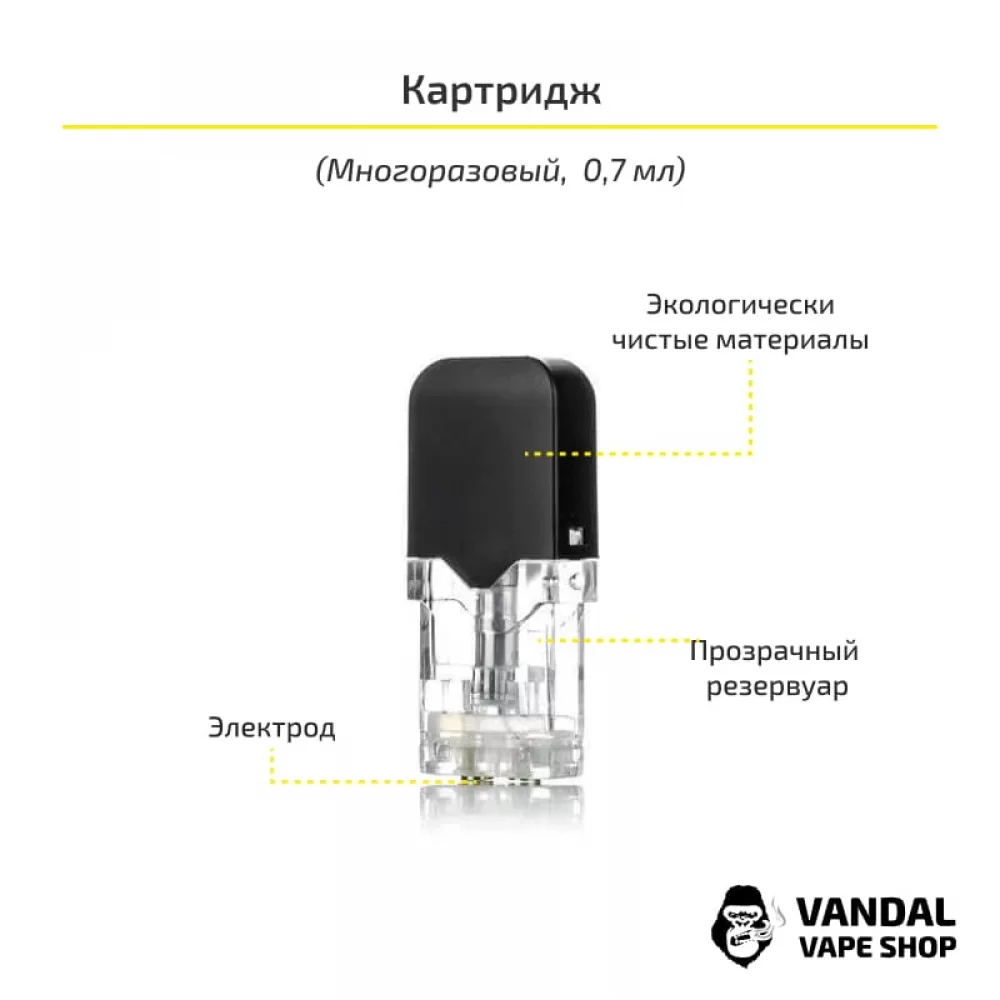 Стартовий набір OVNS JC01 Pod Kit в чорному кольорі Стартовий набір OVNS JC01 Pod Kit в чорному кольорі