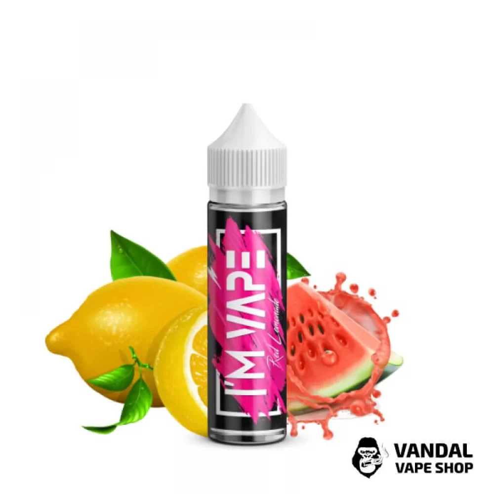 Жидкость I'М VAPE - Red Lemonade 60 мл 6 мг НА ОРГАНИЧЕСКОМ НИКОТИНЕ СО ВКУСОМ лимонада и арбуза