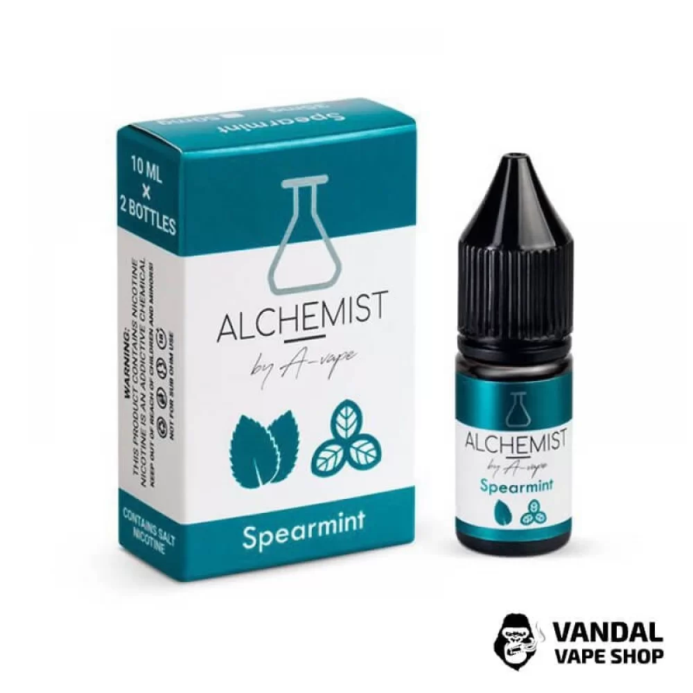 ЖИДКОСТЬ ALCHEMIST - Sepearmint 10 мл 50 мг НА СОЛЕВОМ НИКОТИНЕ СО ВКУСОМ мятной жвачки и базилика ЖИДКОСТЬ ALCHEMIST - Sepearmint 10 мл 50 мг НА СОЛЕВОМ НИКОТИНЕ СО ВКУСОМ мятной жвачки и базилика