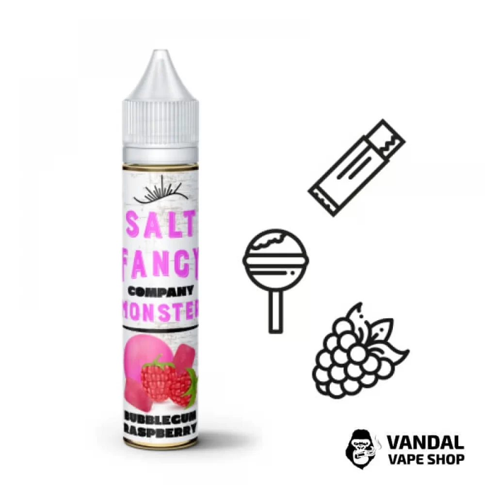 ЖИДКОСТЬ FANCY MONSTER (BLACK FACTORY) SALT - BUBBLEGUM RASPBERRY 30 МЛ 25 мг НА СОЛЕВОМ НИКОТИНЕ СО ВКУСОМ МАЛИНОВОЙ ЖВАЧКИ ЖИДКОСТЬ FANCY MONSTER (BLACK FACTORY) SALT - BUBBLEGUM RASPBERRY 30 МЛ 25 мг НА СОЛЕВОМ НИКОТИНЕ СО ВКУСОМ МАЛИНОВОЙ ЖВАЧКИ