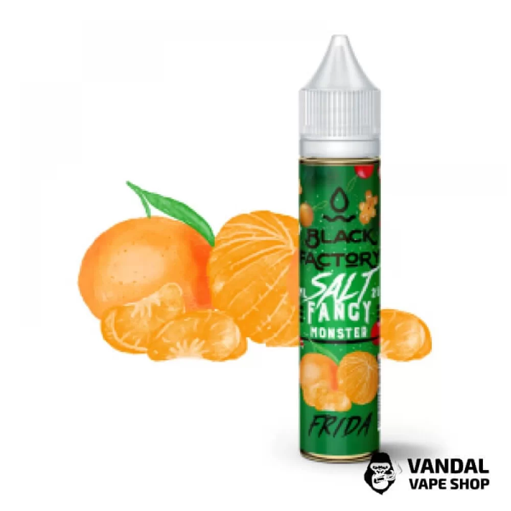 ЖИДКОСТЬ FANCY MONSTER (BLACK FACTORY) SALT - Frida 30 МЛ 25 мг НА СОЛЕВОМ НИКОТИНЕ СО ВКУСОМ мандарина ЖИДКОСТЬ FANCY MONSTER (BLACK FACTORY) SALT - Frida 30 МЛ 25 мг НА СОЛЕВОМ НИКОТИНЕ СО ВКУСОМ мандарина