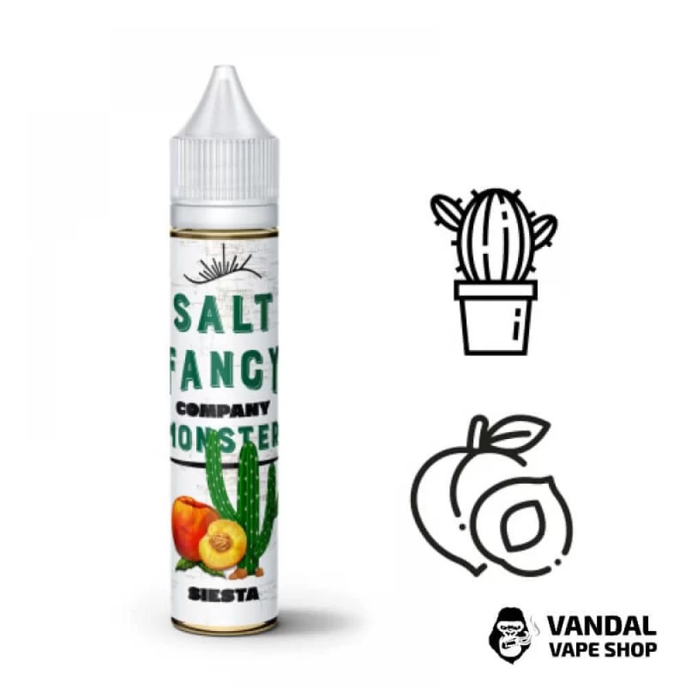 ЖИДКОСТЬ FANCY MONSTER (BLACK FACTORY) SALT - Siesta 30 МЛ 25 мг НА СОЛЕВОМ НИКОТИНЕ СО ВКУСОМ кактуса с персиком ЖИДКОСТЬ FANCY MONSTER (BLACK FACTORY) SALT - Siesta 30 МЛ 25 мг НА СОЛЕВОМ НИКОТИНЕ СО ВКУСОМ кактуса с персиком