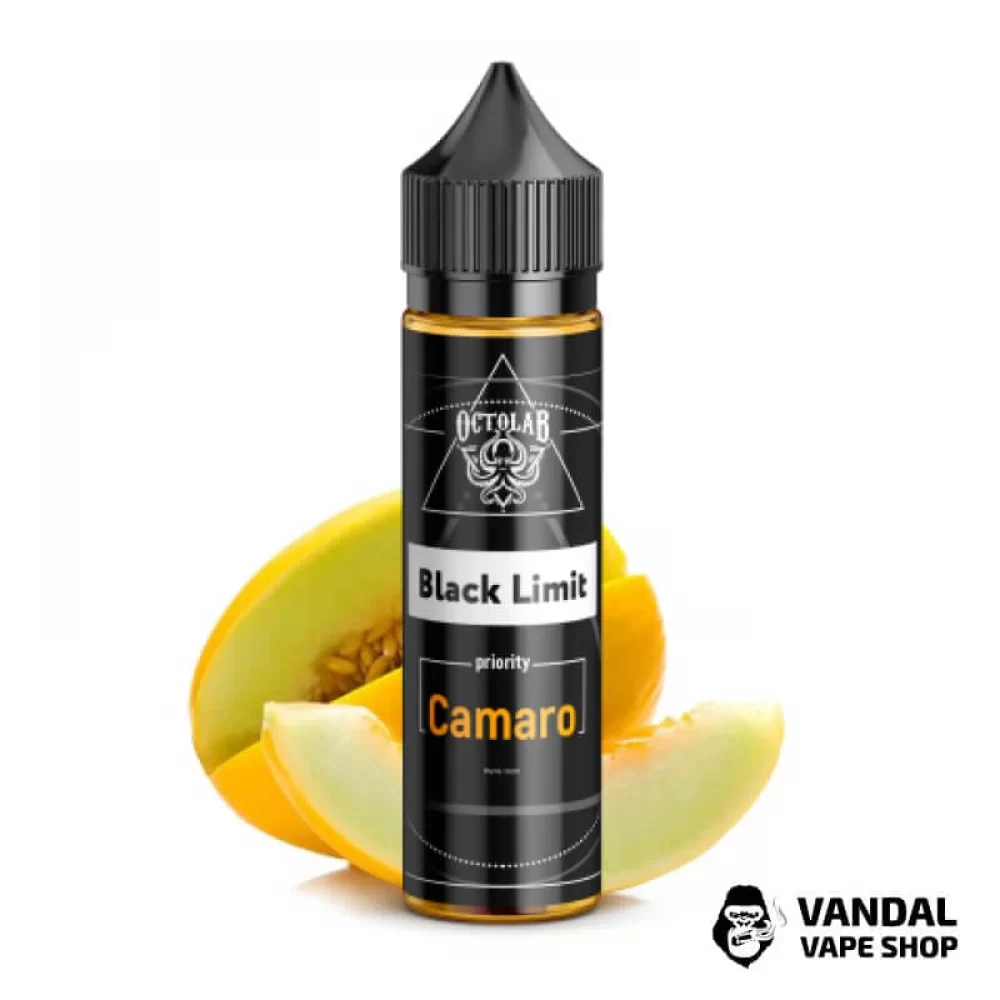 РІДИНА Black Limit - Camaro 60 мл 5 мг НА органічному НІКОТНІ З СМАКОМ прохолодної спілої дині РІДИНА Black Limit - Camaro 60 мл 5 мг НА органічному НІКОТНІ З СМАКОМ прохолодної спілої дині
