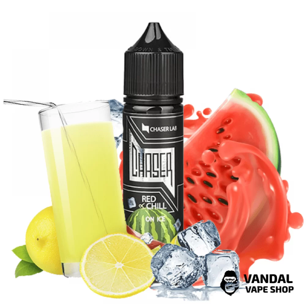 Жидкость Chaser Black Red Chill Ice 60 мл, 3 мг, на органическом никотине, со вкусом лимонада с арбузом и льдом
