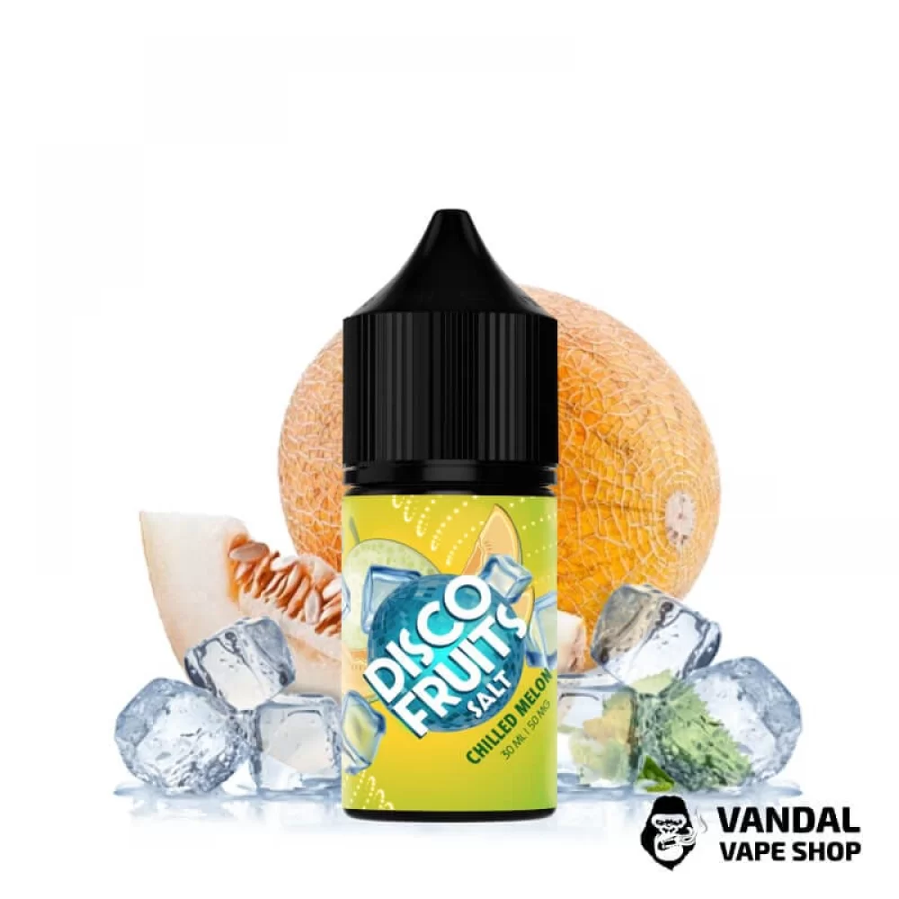 ЖИДКОСТЬ DISCO FRUITS - Chilled Melon 30 мл 50 мг НА СОЛЕВОМ НИКОТИНЕ СО ВКУСОМ холодной дыни ЖИДКОСТЬ DISCO FRUITS - Chilled Melon 30 мл 50 мг НА СОЛЕВОМ НИКОТИНЕ СО ВКУСОМ холодной дыни