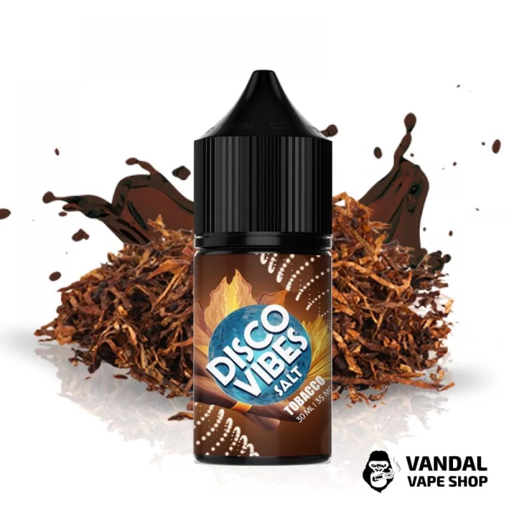 ЖИДКОСТЬ Disco Vibes - Tobacco 30 мл 50 мг НА СОЛЕВОМ НИКОТИНЕ СО ВКУСОМ табака