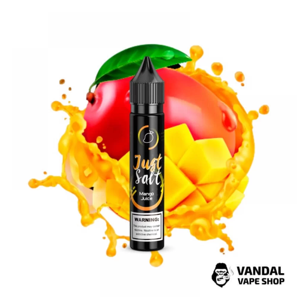 ЖИДКОСТЬ JUST SALT - Mango Juice 30 мл 25 мг НА СОЛЕВОМ НИКОТИНЕ СО ВКУСОМ манго ЖИДКОСТЬ JUST SALT - Mango Juice 30 мл 25 мг НА СОЛЕВОМ НИКОТИНЕ СО ВКУСОМ манго