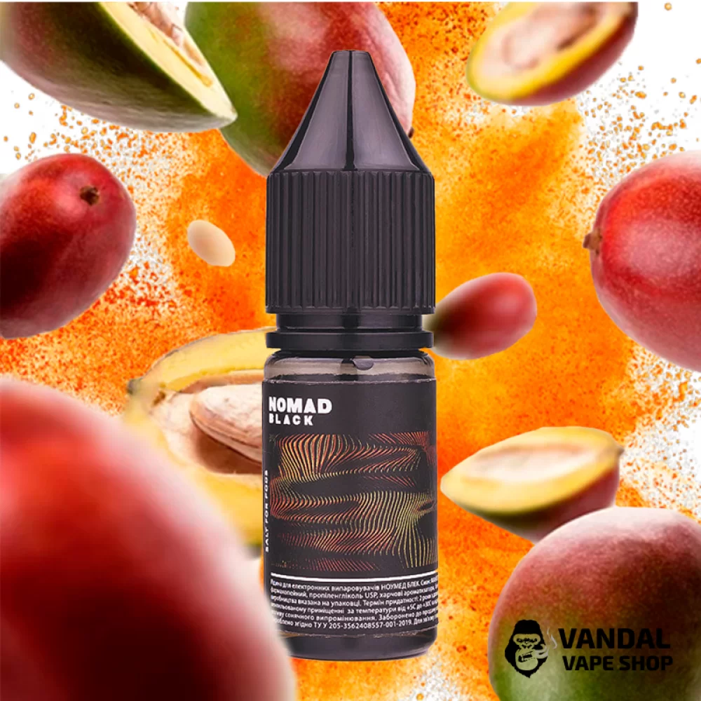 ЖИДКОСТЬ Nomad Black Salt - 10 мл, 30 мг НА СОЛЕВОМ НИКОТИНЕ со вкусом манго