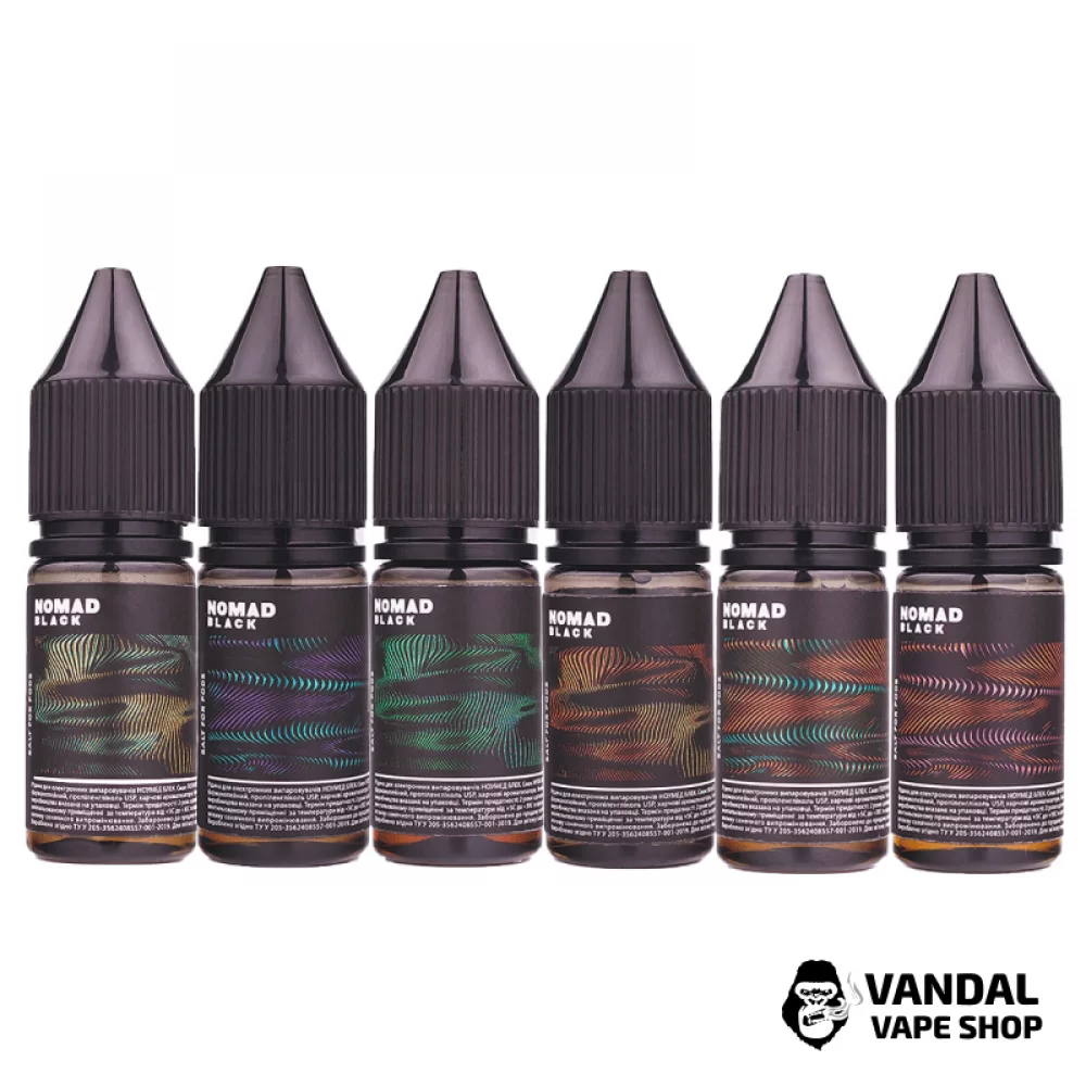 РІДИНА Nomad Black Salt - 10 мл НА СОЛЬОВОМУ НІКОТИНІ 