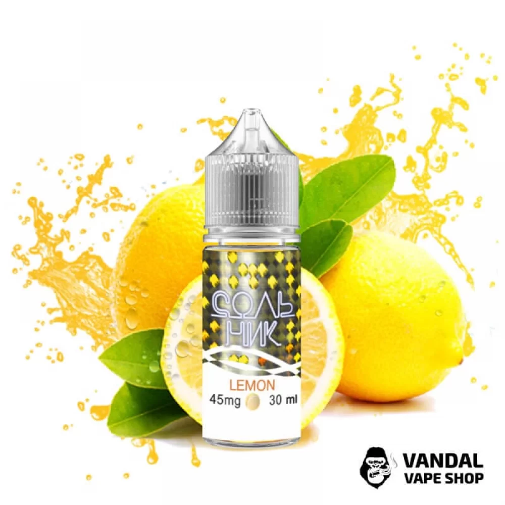Рідина Сольник - Lemon 30 мл 30 мг на сольовому нікотині зі смаком лимонного пирога Рідина Сольник - Lemon 30 мл 30 мг на сольовому нікотині зі смаком лимонного пирога