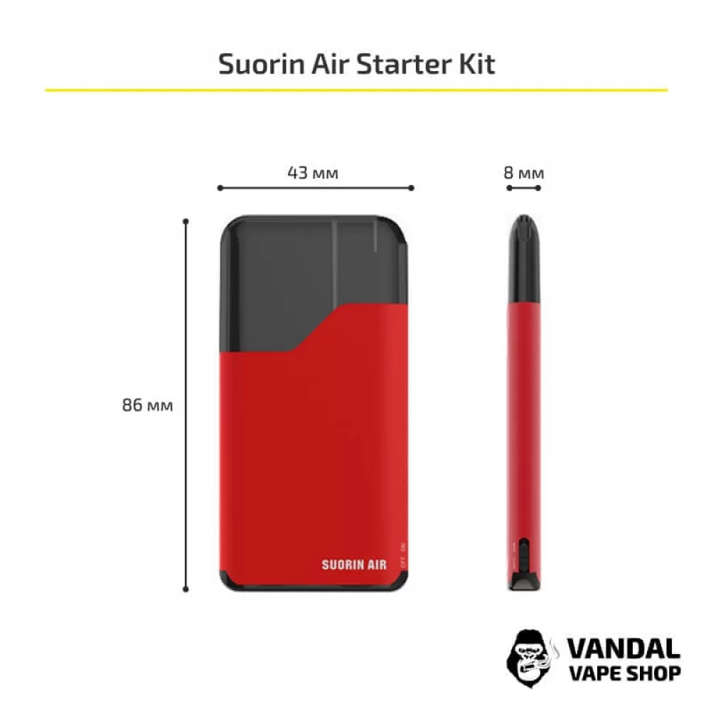 Pod система Suorin Air Starter Kit в чорному кольорі
