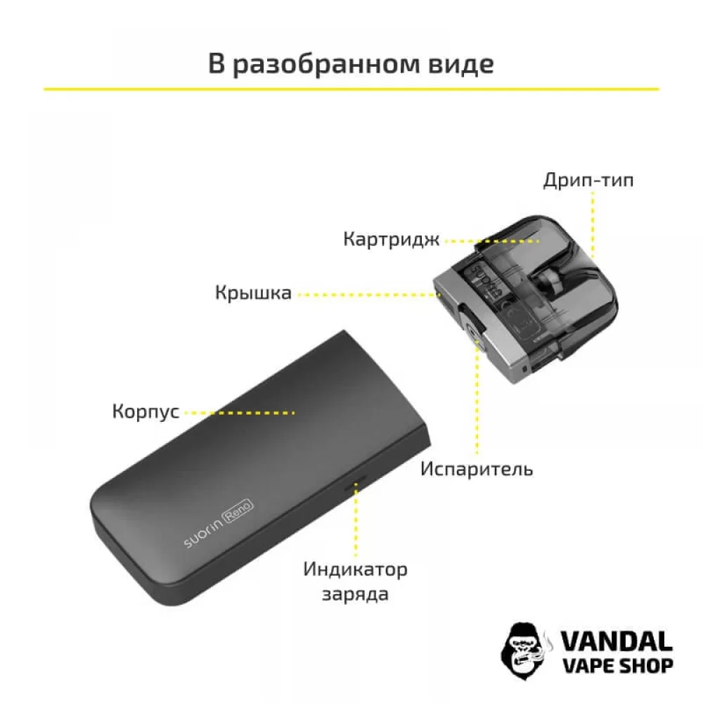 Suorin Reno Pod Kit (Original) Silver