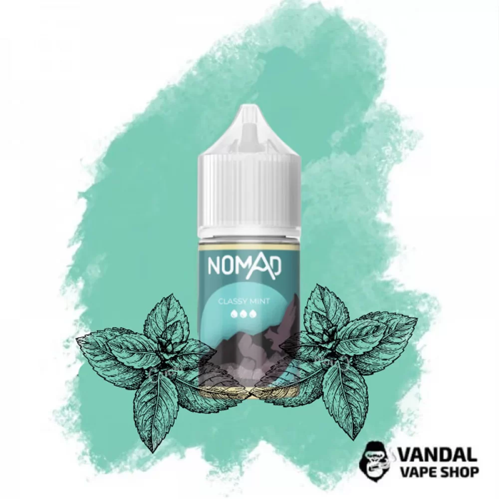 Жидкость NOMAD Salt 30 мл 50 мг на солевом никотине со вкусом класической мяты Жидкость NOMAD Salt 30 мл 50 мг на солевом никотине со вкусом класической мяты