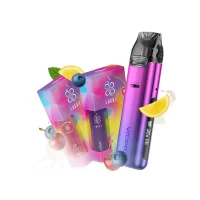 Набор L 2.0: Voopoo VMATE Pro Power Edition Neon + Lucky 30 мл Blueberry 50 мг + Lucky 30 мл Cherry lemonade 50 мг + Стикерпак