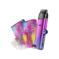 Набор L 2.0: Voopoo VMATE Pro Power Edition Neon + Lucky 30 мл Grape 50 мг + Lucky 30 мл Wild Berries 50 мг + Стикерпак