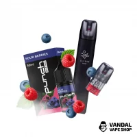 Набор S 2.0: Rf 350 Black + Картридж ELF BAR RF350 + Punch Sour Berries 30 мл 65 мг + Стикерпак