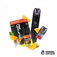 Набор S 2.0: Rf 350 Black + Картридж ELF BAR RF350 + Punch Citrus Blast 30 мл 65 мг + Стикерпак