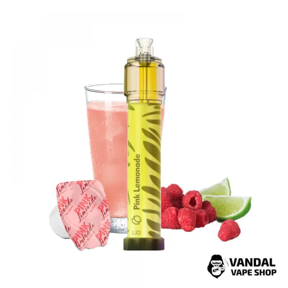 LIO Bee Lit Disposable Pod Kit 1300mAh Pink Lemonade5% Одноразовая Pod система на 2500 затяжек со вкусом лимонада с малины LIO Bee Lit Disposable Pod Kit 1300mAh Pink Lemonade5% Одноразовая Pod система на 2500 затяжек со вкусом лимонада с малины