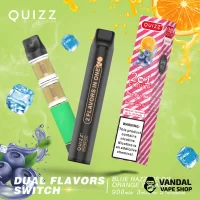 Quizz NICPEN 1800 2 в 1 Blue Razz Ice - Orange Soda Ice 50 мг 900 мАг