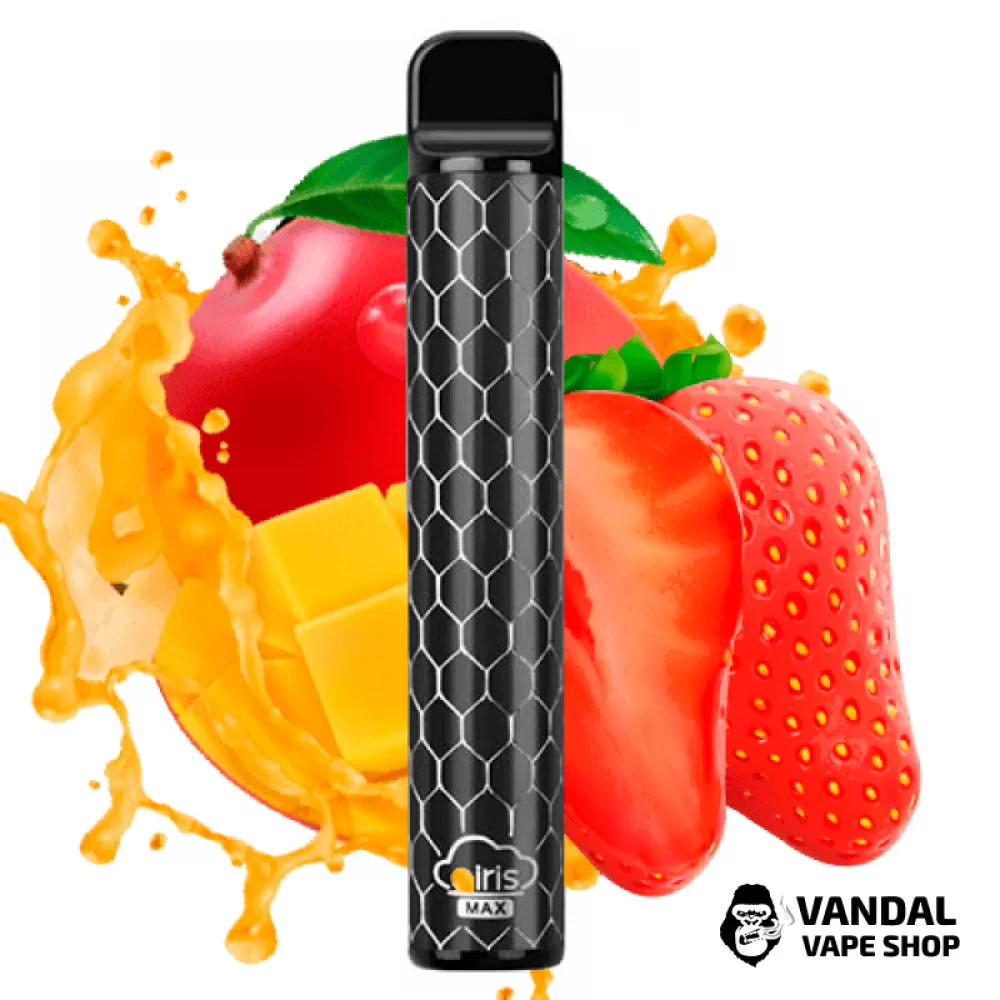 Одноразовая Pod система Airis Max Disposable Device 950mAh на 1800 затяжек со вкусом Клубники и манго Одноразовая Pod система Airis Max Disposable Device 950mAh на 1800 затяжек со вкусом Клубники и манго