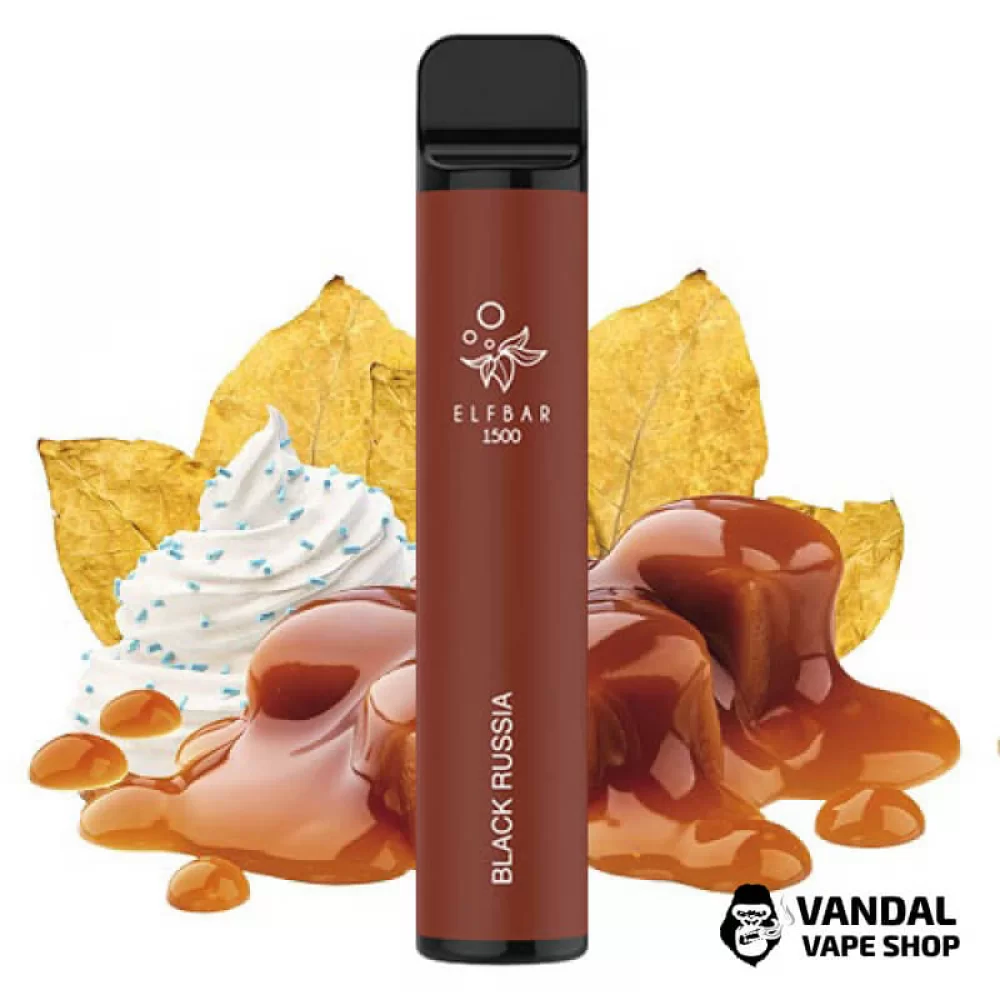 Одноразовый Pod Elf Bar 1500 Disposable Device 850mAh 5% на 1500 затяжек со вкусом табака и крема с карамелью Одноразовый Pod Elf Bar 1500 Disposable Device 850mAh 5% на 1500 затяжек со вкусом табака и крема с карамелью