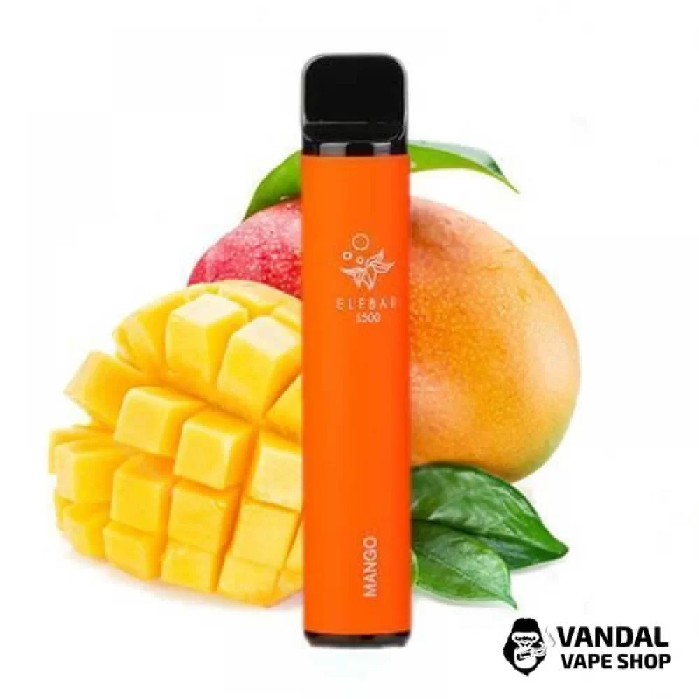 Одноразовий Pod Elf Bar 1500 Disposable Device 850mAh 5% на 1500 затяжок зі смаком манго