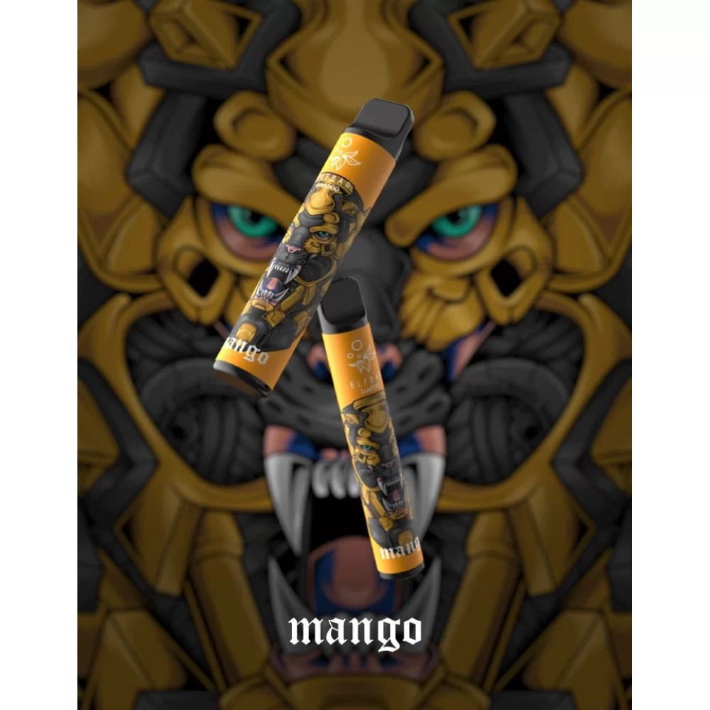 Одноразовый Pod Elf Bar Lux 1500 Disposable Device Mango 850mAh 50 мг на 1500 затяжек со вкусом манго