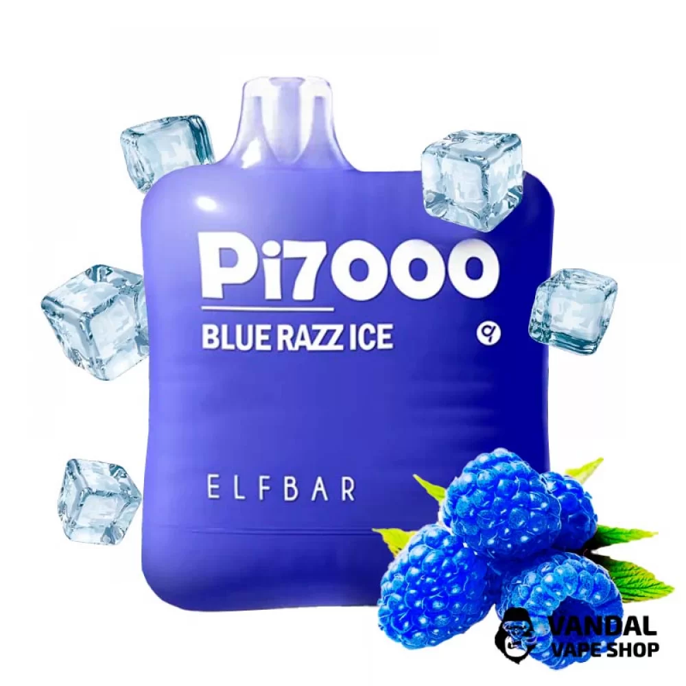Одноразовый Elf Bar PI7000 500 мАч 5% на 7000 затяжек со вкусом голубой малины со льдом