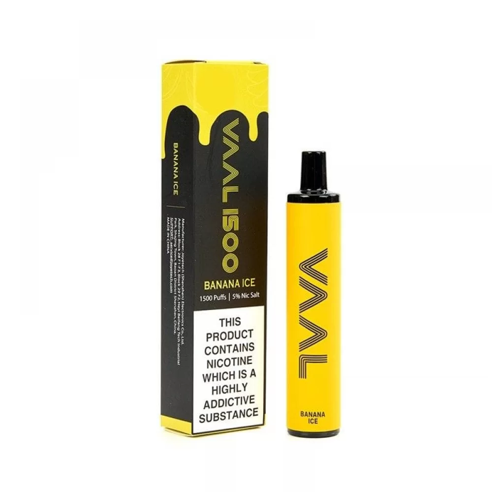 Одноразовая Pod система Joyetech VAAL 1500 Disposable Pod Kit 950mAh Banana Ice со вкусом Банана со льдом
