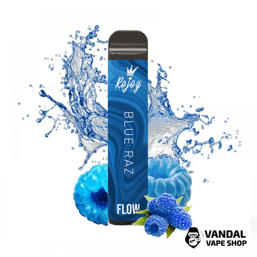 Одноразовая Pod-система Rejoy Flow 1700 Disposable Pod 850 mAh со вкусом голубой малины