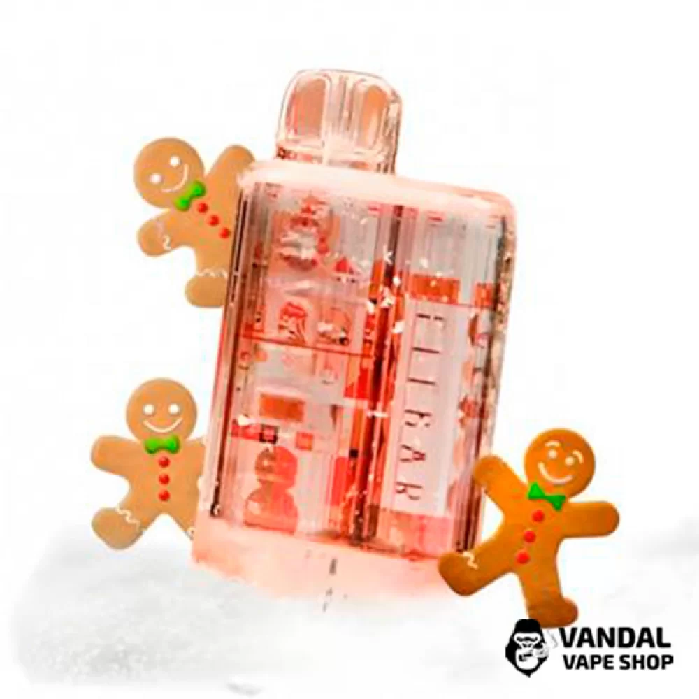 Одноразовый Pod Elf Bar TE5000 Christmas Edition 550 мАч на 5000 затяжек со вкусом имбирного печенья Одноразовый Pod Elf Bar TE5000 Christmas Edition 550 мАч на 5000 затяжек со вкусом имбирного печенья