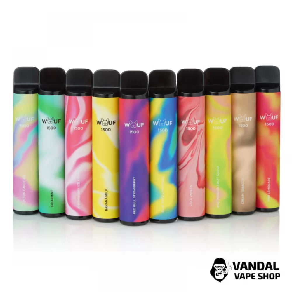 Одноразовый Pod WOUF 1500 Disposable Device 850mAh 5% на 1500 затяжек Одноразовый Pod WOUF 1500 Disposable Device 850mAh 5% на 1500 затяжек