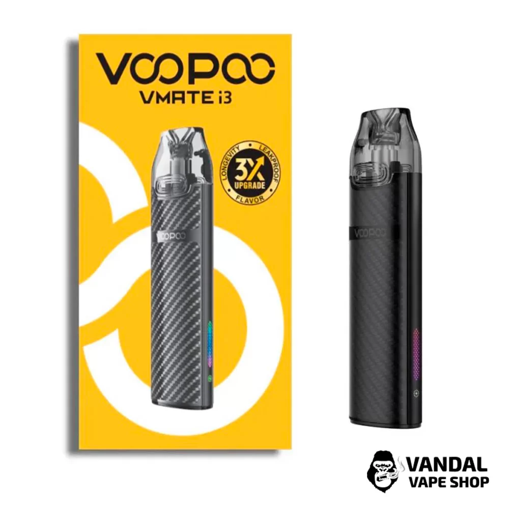 Pod-система  Voopoo Vmate i3 у чорному кольорі