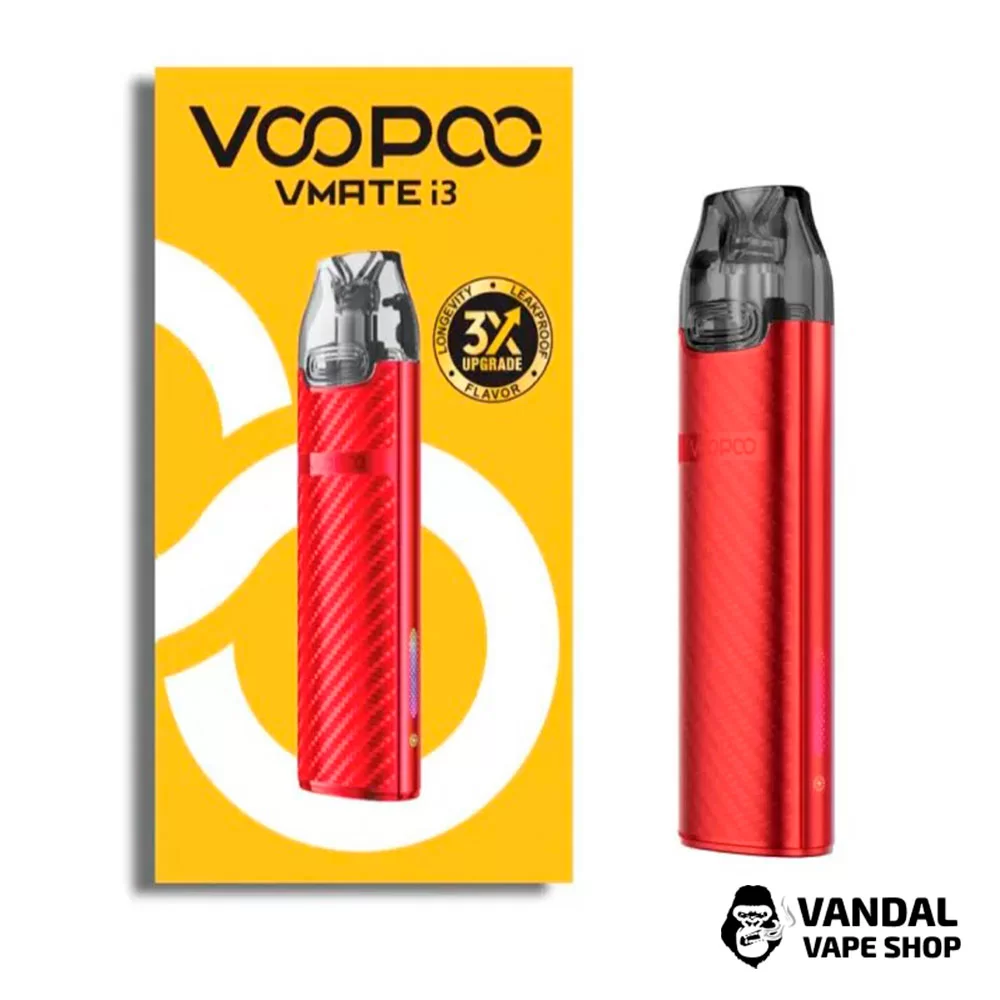 Pod-система Voopoo Vmate i3 в красном цвете
