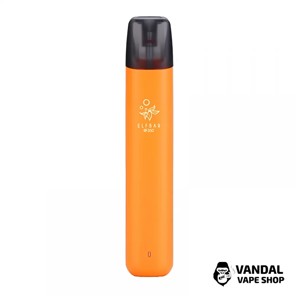 Многоразовый Elf Bar RF350 Pod Starter Kit 350mAh в оранжевом цвете